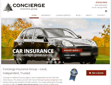 Tablet Screenshot of conciergeinsurancegroup.com